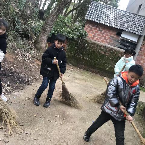 校园卫生大扫除 共为学校出力—铜山小学全体师生全校大扫除