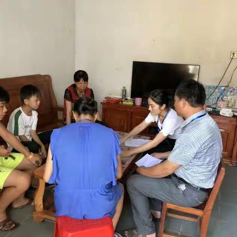 苍梧县梨埠镇沙地小学开展2018年春假期防溺水安全教育家访活动