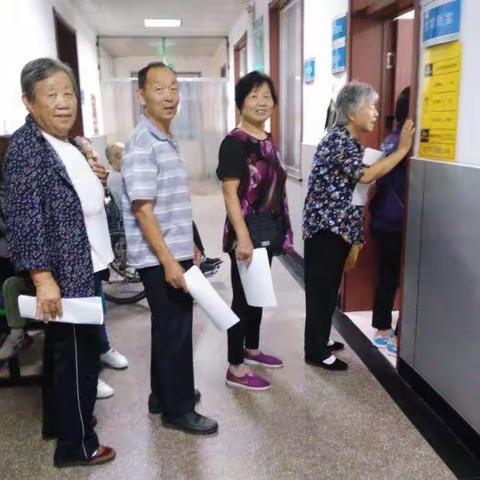 胜利桥社区卫生服务中心65岁以上老年人体检