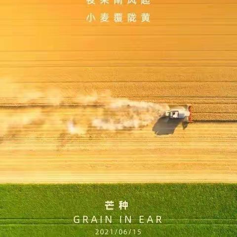 今日芒种|一分耕耘，一分收获。                           将最美最真的祝福送给所有芊芊学子们