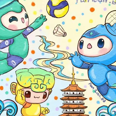 喜迎亚运——大五班一周精彩活动