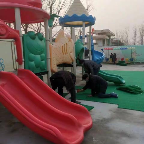 吕潭乡路庄幼儿园校园环境美化中