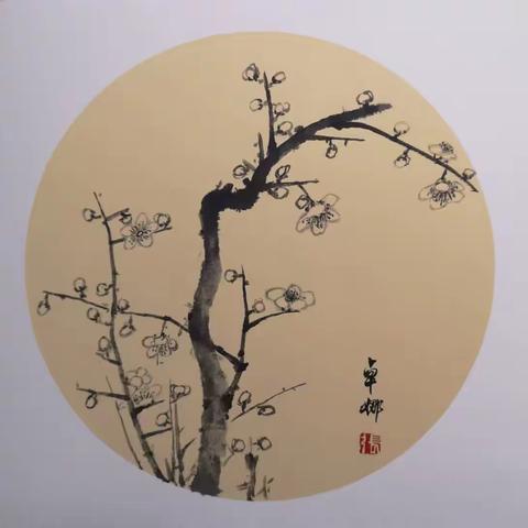 柳梢青•题飞墨老师四君子图