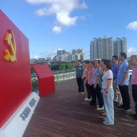 吉阳区田独卫生院党支部开展“红心向党忆征程，担当作为践初心”主题党日活动