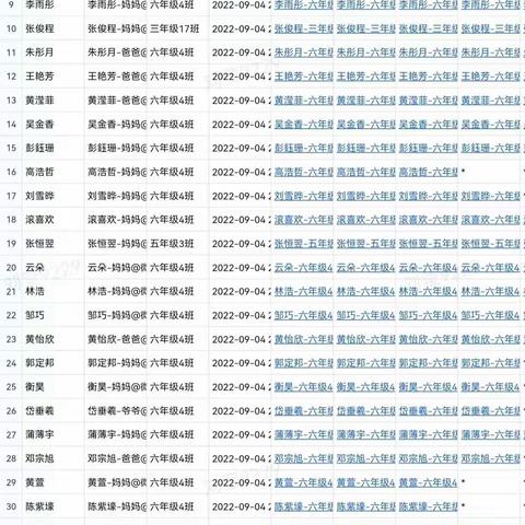 六年级在线检查的返校材料截图