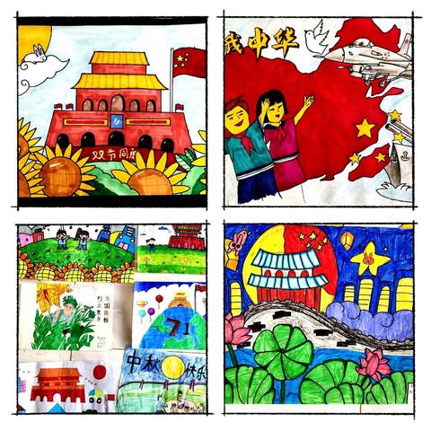 三营中心学校党总支庆祝建国  71周年书画比赛活动掠影