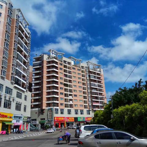 🌅🇨🇳钦港新城的蓝天白云与暮光🚩🌄