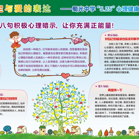 学会自我肯定与爱的表达——蜀光中学5.25心理健康周活动