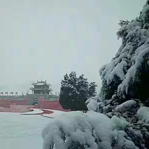 一场春雪惊艳会宁