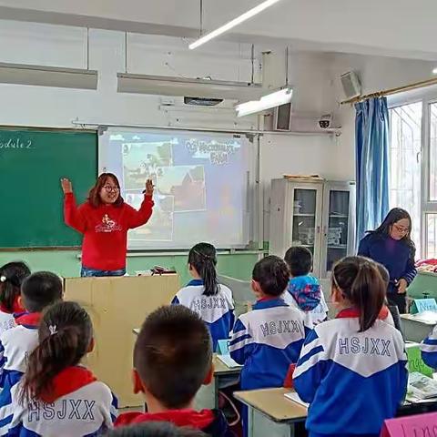 虎胜街小学英语组“一组一优，一课多磨”教学活动