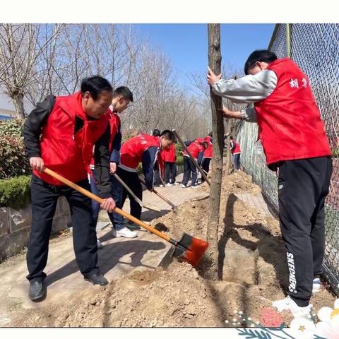 【胡集中学】“年年植树树成荫，代代造林林成森”植树节活动纪实