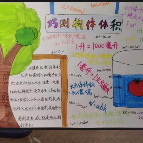 【生活中的数学】胜利第一小学五年级五班综合实践——测量不规则物体的体积