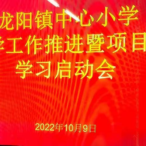 凝心聚力教科研 砥砺奋发谱新篇——龙阳镇中心小学教学工作推进暨项目式学习启动会