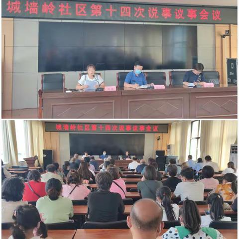 城墙岭社区第十四次说事议事