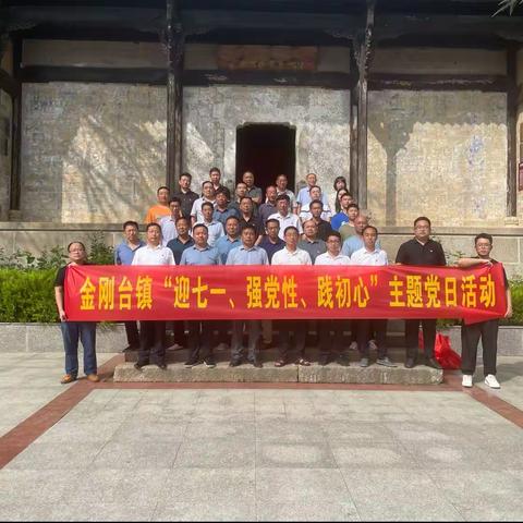 金刚台镇开展“迎七一、强党性、践初心”主题党日活动