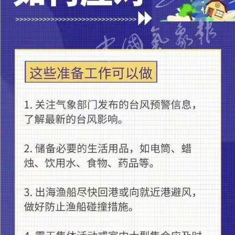 台风预警⚠️安全须知📢