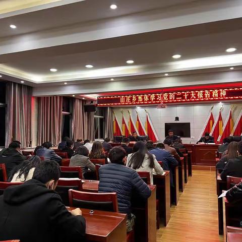 山庄乡全方位学习贯彻党的二十大精神