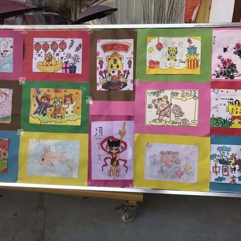 童心筑梦，让梦起航!                 ——项城市解庄小学庆元旦绘画书法作品展