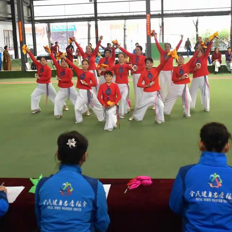 新安老年体协健身球操队员们的风采