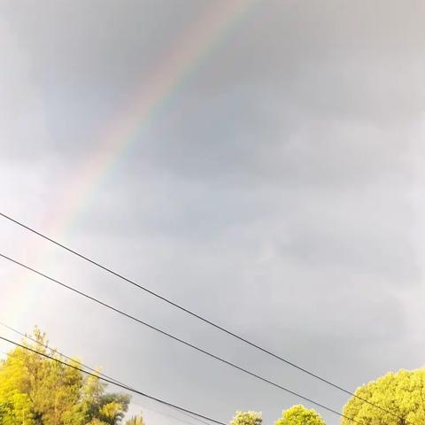 雨后彩虹了。