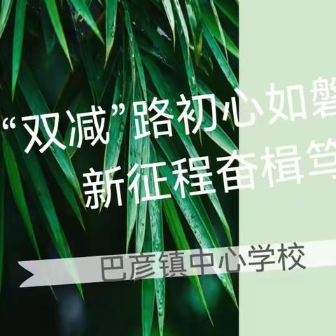 优化作业管理，“双减”落到实处