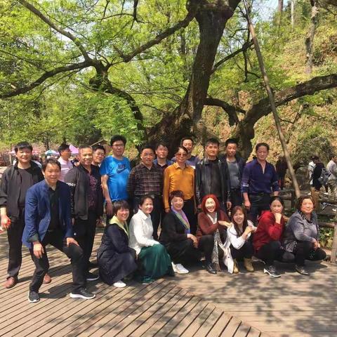 2019年4月6日原南陵县戴镇公社童村初中81届部分同学游览铜陵市凤凰山风景区剪影