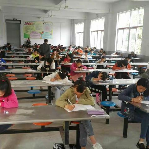 杨庄户乡中心学校组织六年级第一次月考模拟测试