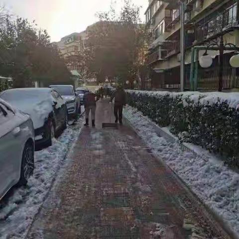 我为群众干实事     金浩物业人奋斗在除雪第一线