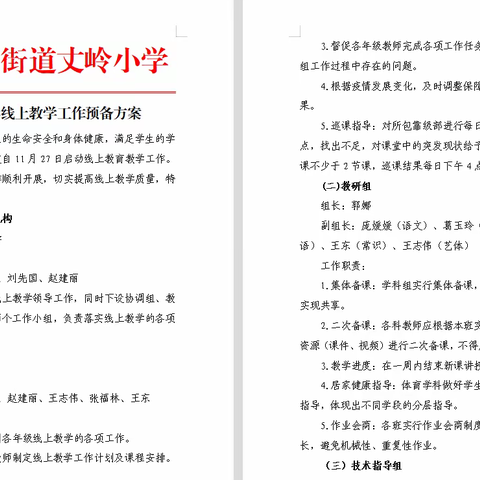 相聚空中课堂 不负最美时光——太保庄街道丈岭小学线上教学纪实