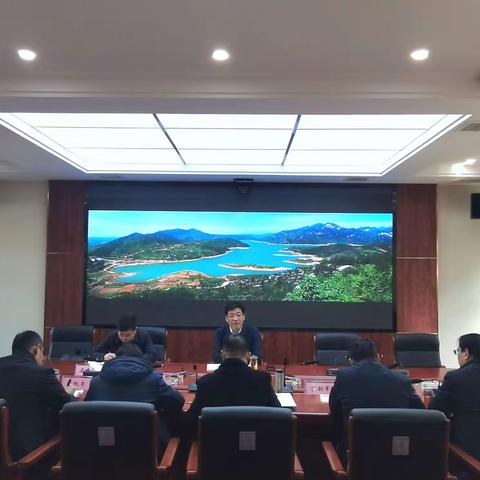 县委副书记、政法委书记周明一行到县水利和湖泊局调研2023年度水利重点工作