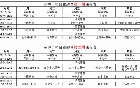 金地社区“金种子童趣营”培育希望和力量，服务社会