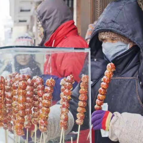 冰雪中的哈尔滨人