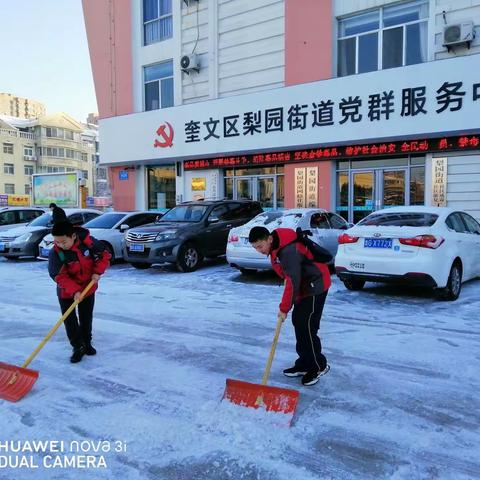 我为社区做贡献—扫雪