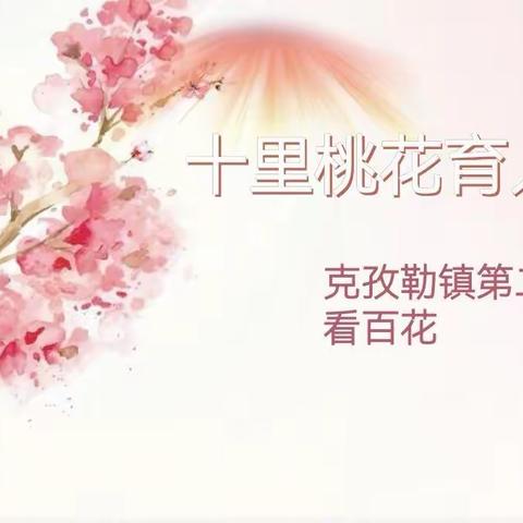 十里桃花育人香——克孜勒镇第二学优秀教师暨微型课大赛表彰活动