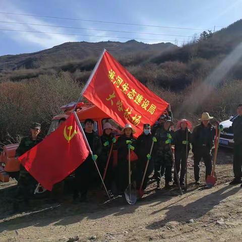 “学党史办实事 植树造林践初心”
大峪林场开展义务植树党史学习教育实践活动