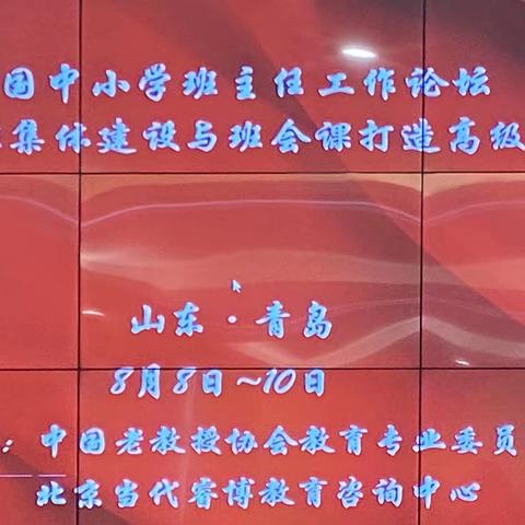 【郯城二小 王贝贝】做追光的人——全国中小学班主任工作论坛新时期班集体建设与班会课打造高级研修班