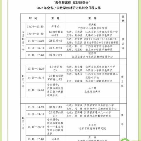 “聚焦新课标   赋能新课堂”2022年全省小学数学教材研讨培训会暨金龙湖小学学习纪实