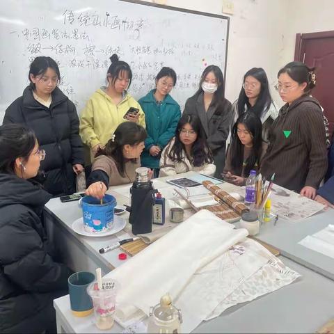 山西大同大学美术学院C603传统山水画作品展