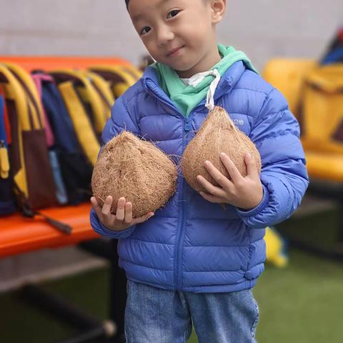 椰 椰 耶✌️！冬天的第一杯椰子汁！——永平艾根斯进和幼儿园中一班