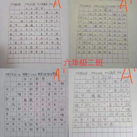 冀南新区徐庄小学规范汉字书写