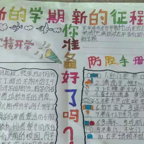 战“疫”课堂七，复学防控。牛桥街小学 四年级四班 刘智清。