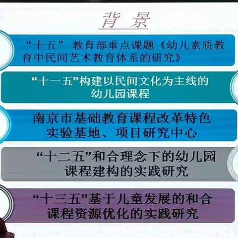 2022年1月15日上午  章文艳《基于民间文化资源进行园本活动的设计与组织》