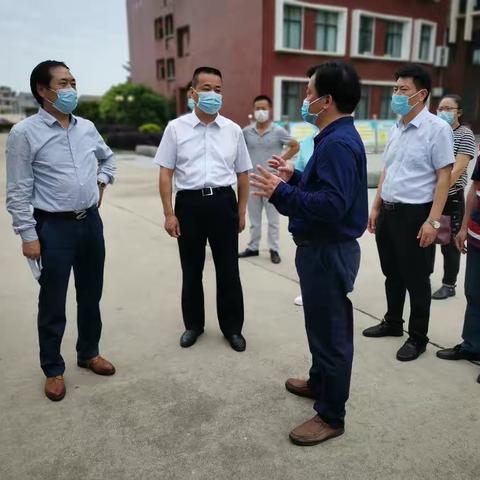 县长詹才红督查指导县思源实验学校复学复课工作