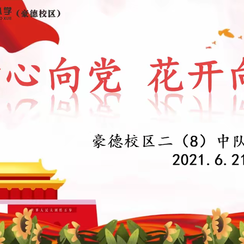 童心向党  花开向阳——赣州市文清路小学豪德校区二（8）中队国旗下讲话）