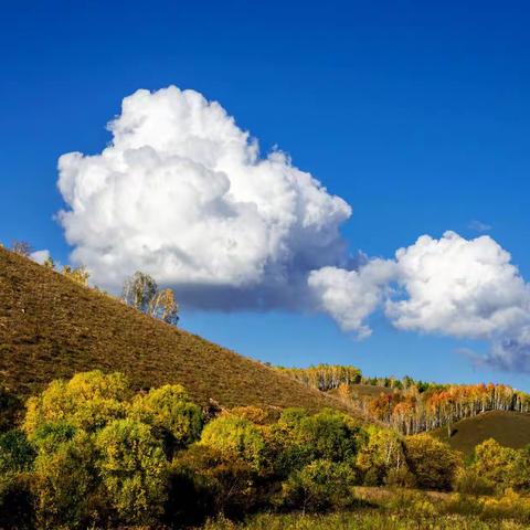 【蓝天为底云做画-兴安岭风云】