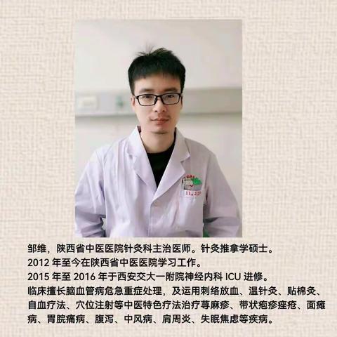 陕西省中医医院邹维主治医师来我科指导工作纪实！