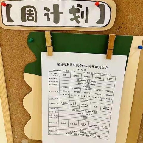 爱诺·蒙台梭利见习的一天