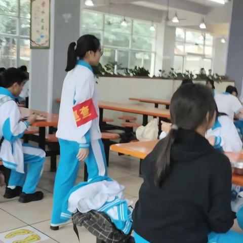 2022-2023学年度第一学期食堂志愿者巡逻及校园文明巡查工作顺利开展