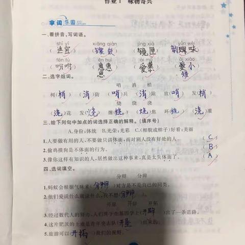 宫梓涵寒假作业1-35页，阅读1-11页，小报一张