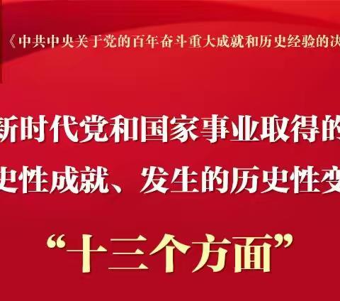 数读《决议》 | 新时代党和国家事业取得的历史性成就、发生的历史性变革：“十三个方面”